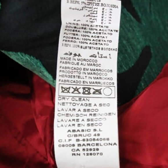 DESIGUAL Embroidered Long Sleeve Patterned Cotton/Wool Blend Coat - Picture 13 of 15